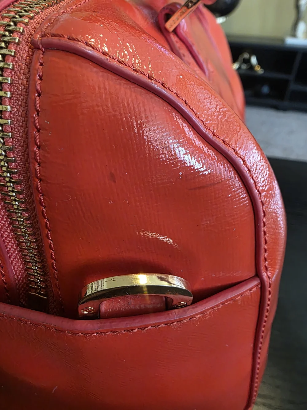 Tory Burch Poppy Red Leather Satchel